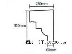 产品分解图型 - 檐口线，型号：SX311-YK-3，规格：230x310mm(3) - 无锡三象EPS建材 wx.sx311.cc